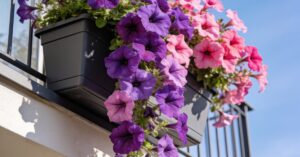Surfinia i petunia: uprawa, by niebieski kwiat mógł pięknie zwisać